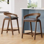 Tabourets de comptoir contemporains en bois d'hévéa Christopher Knight Home Casper de 64 cm (lot de 2)