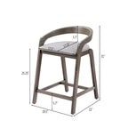 Tabourets de comptoir contemporains en bois d'hévéa Christopher Knight Home Casper de 64 cm (lot de 2)