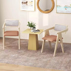 Costway Lot de 2/4 Fauteuils d'Appoint Modernes avec Coussins d'Assise et Dossiers en Tissu Leathaire Gris