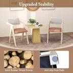 Costway Lot de 2/4 Fauteuils d'Appoint Modernes avec Coussins d'Assise et Dossiers en Tissu Leathaire Gris
