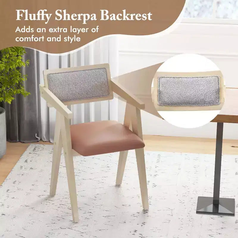 Costway Lot de 2/4 Fauteuils d'Appoint Modernes avec Coussins d'Assise et Dossiers en Tissu Leathaire Gris