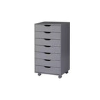 Meuble de rangement de bureau Home Imports Emporium à 7 tiroirs sur roulettes