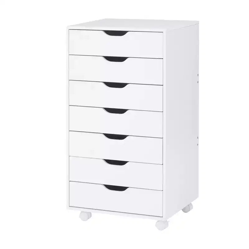 Meuble de rangement de bureau Home Imports Emporium à 7 tiroirs sur roulettes