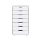 Meuble de rangement de bureau Home Imports Emporium à 7 tiroirs sur roulettes