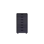 Meuble de rangement de bureau Home Imports Emporium à 7 tiroirs sur roulettes