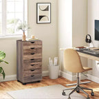 Meuble de rangement de bureau Home Imports Emporium à 7 tiroirs sur roulettes