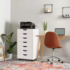 Meuble de rangement de bureau Home Imports Emporium à 7 tiroirs sur roulettes