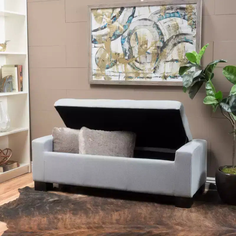 Christopher Knight Home Nadia Banc de rangement capitonné contemporain