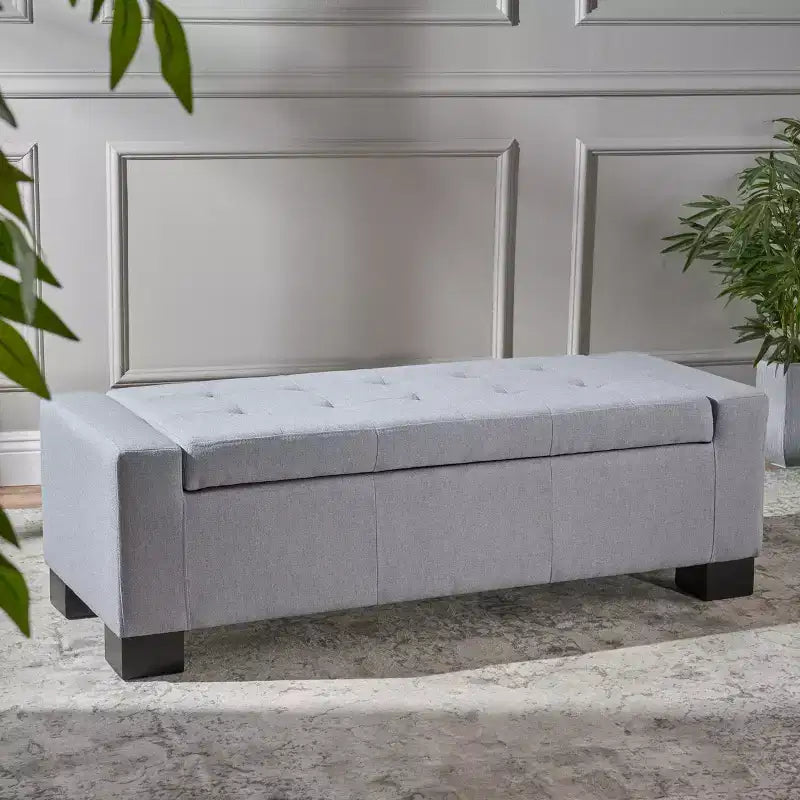 Christopher Knight Home Nadia Banc de rangement capitonné contemporain