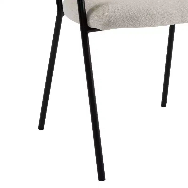Chaises de salle à manger modernes rembourrées Christopher Knight Home Nest avec structure en métal (Lot de 4)