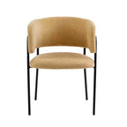 Chaises de salle à manger modernes rembourrées Christopher Knight Home Nest avec structure en métal (Lot de 4)