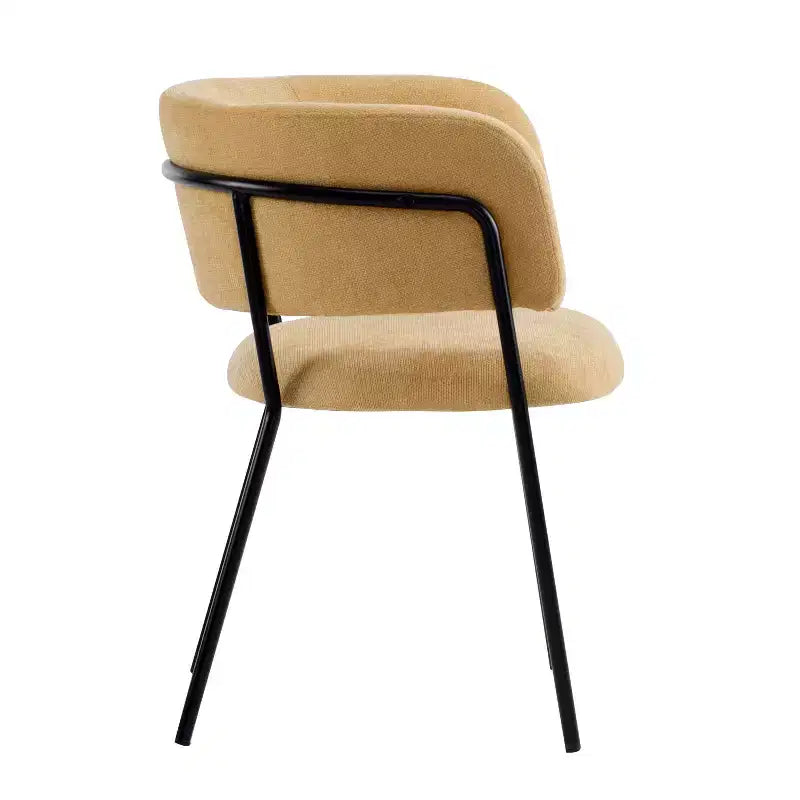 Chaises de salle à manger modernes rembourrées Christopher Knight Home Nest avec structure en métal (Lot de 4)
