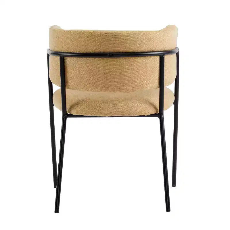 Chaises de salle à manger modernes rembourrées Christopher Knight Home Nest avec structure en métal (Lot de 4)
