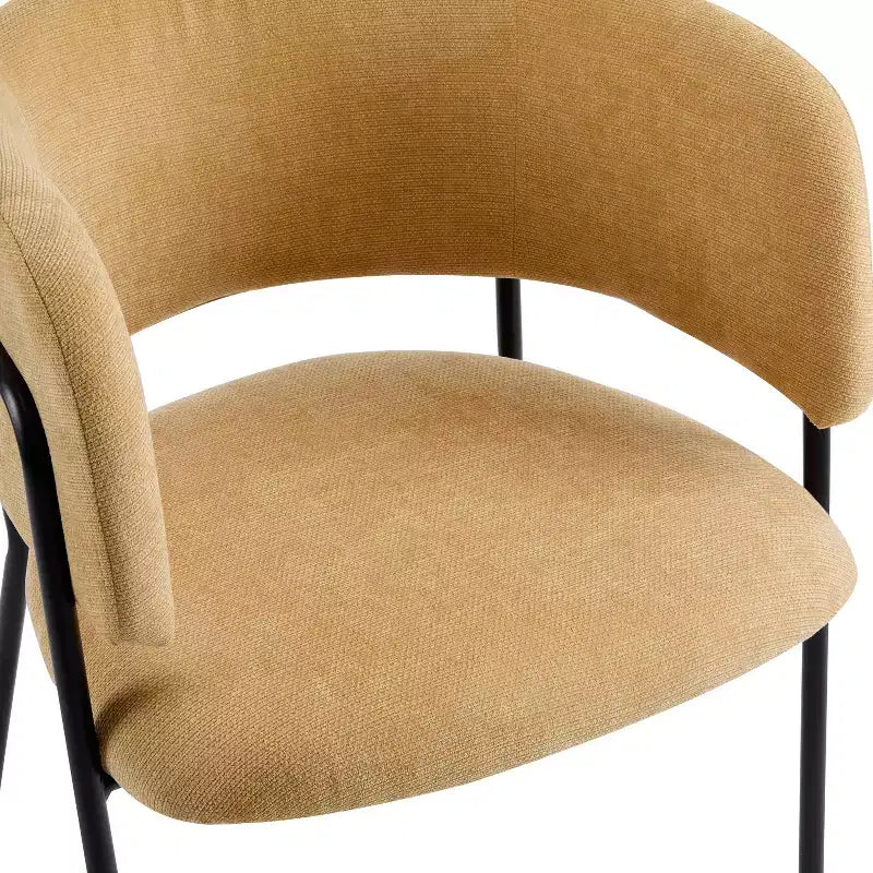 Chaises de salle à manger modernes rembourrées Christopher Knight Home Nest avec structure en métal (Lot de 4)