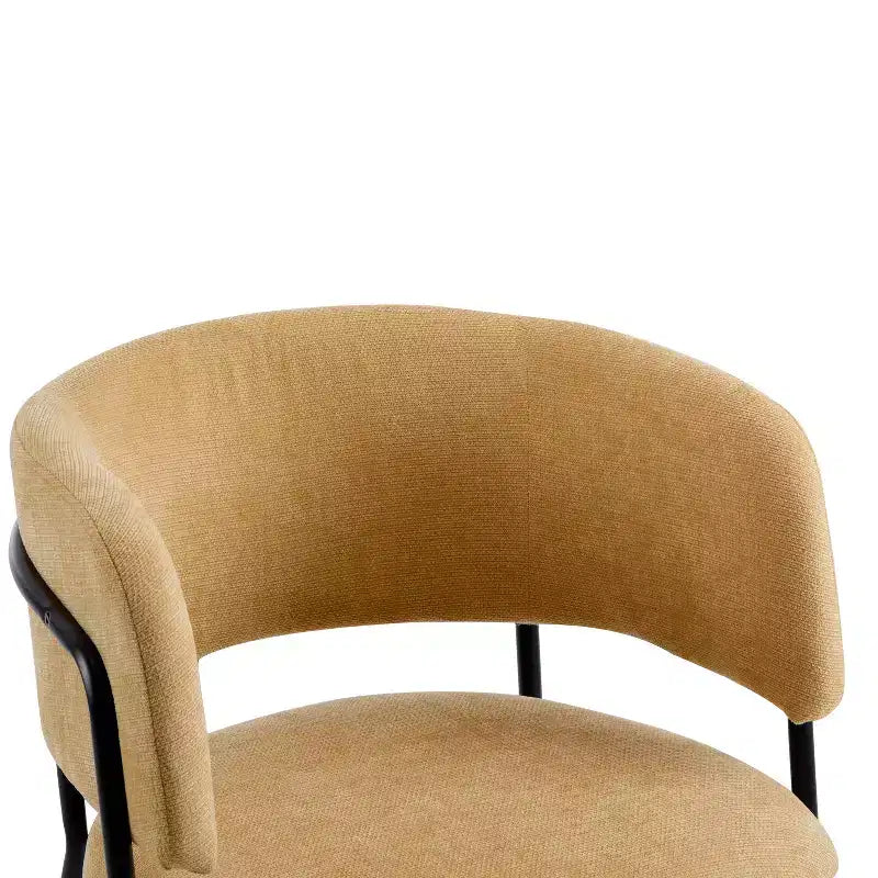 Chaises de salle à manger modernes rembourrées Christopher Knight Home Nest avec structure en métal (Lot de 4)