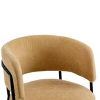 Chaises de salle à manger modernes rembourrées Christopher Knight Home Nest avec structure en métal (Lot de 4)