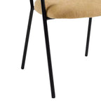 Chaises de salle à manger modernes rembourrées Christopher Knight Home Nest avec structure en métal (Lot de 4)