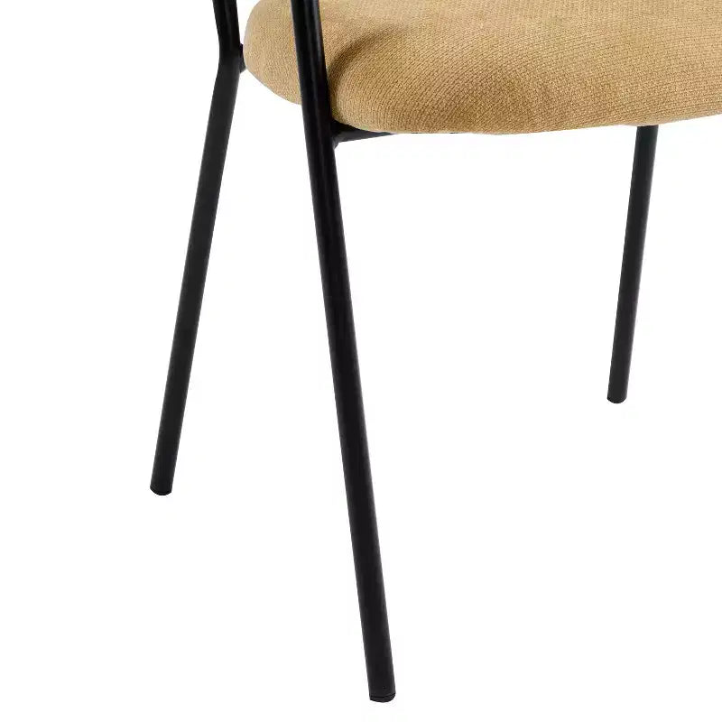 Chaises de salle à manger modernes rembourrées Christopher Knight Home Nest avec structure en métal (Lot de 4)