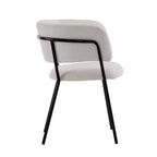Chaises de salle à manger modernes rembourrées Christopher Knight Home Nest avec structure en métal (Lot de 4)