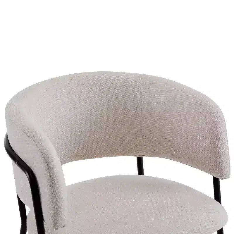Chaises de salle à manger modernes rembourrées Christopher Knight Home Nest avec structure en métal (Lot de 4)