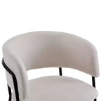 Chaises de salle à manger modernes rembourrées Christopher Knight Home Nest avec structure en métal (Lot de 4)
