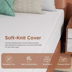 BestMassage Matelas 14 Pouces en Mousse à Mémoire de Forme Gel, Fermeté Moyenne, pour un Sommeil Frais et un Soulagement de la Pression, Certifié CertiPUR-US