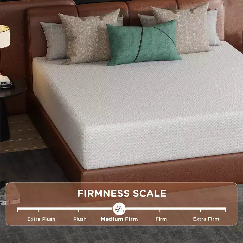 BestMassage Matelas 14 Pouces en Mousse à Mémoire de Forme Gel, Fermeté Moyenne, pour un Sommeil Frais et un Soulagement de la Pression, Certifié CertiPUR-US