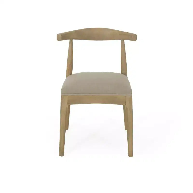 Ensemble de salle à manger 7 pièces Christopher Knight Home Aubrietta avec table extensible et chaises rembourrées, lin/naturel