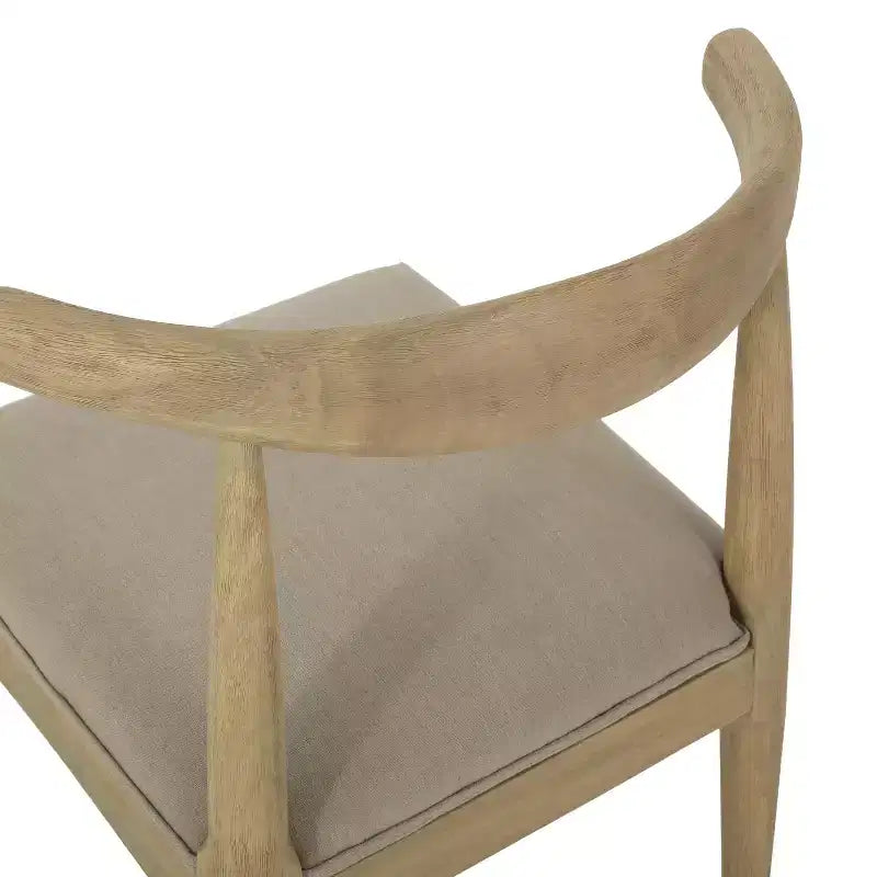 Ensemble de salle à manger 7 pièces Christopher Knight Home Aubrietta avec table extensible et chaises rembourrées, lin/naturel