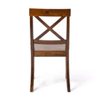 Chaises de salle à manger Christopher Knight Home Bostwick Farmhouse en bois d'acacia (lot de 2), acajou riche