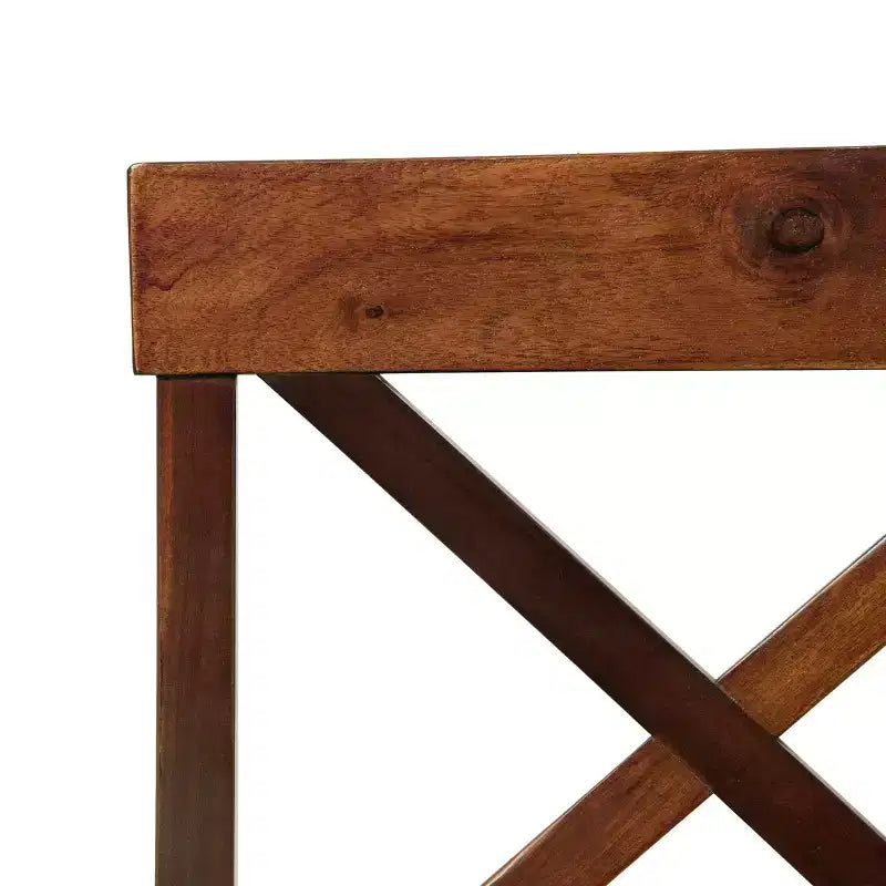 Chaises de salle à manger Christopher Knight Home Bostwick Farmhouse en bois d'acacia (lot de 2), acajou riche