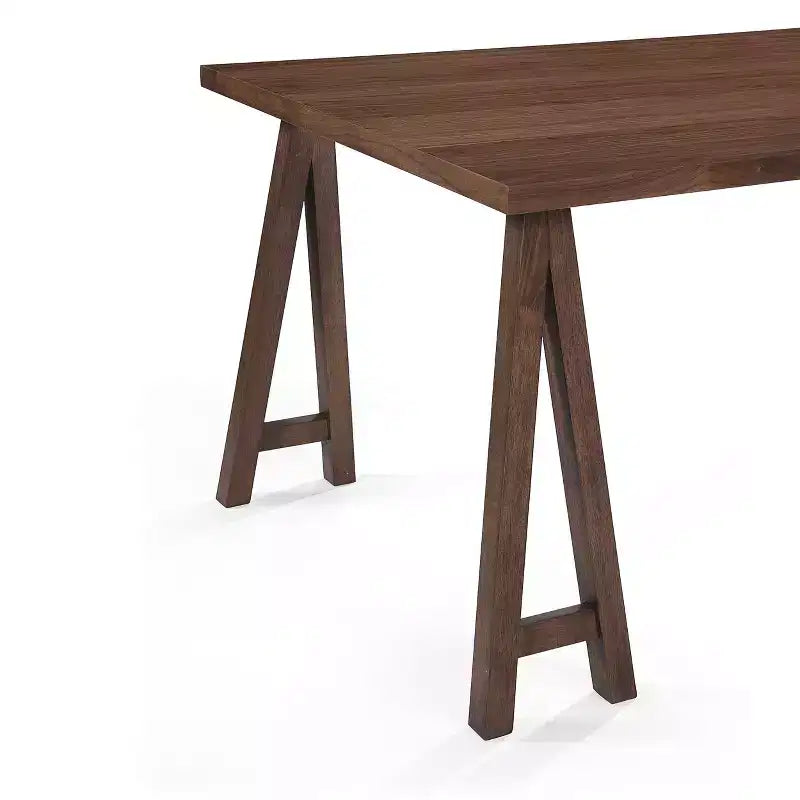 Christopher Knight Home Ensemble de salle à manger 7 pièces en bois d'acacia de style fermette Marseille avec chaises acajou foncé