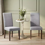 VASAGLE Chaises de Salle à Manger, Lot de 2 Chaises, Chaises Parsons, Assise Épaisse, Housse en Tissu Amovible, Dossier Haut, 58 x 48 x 100 cm