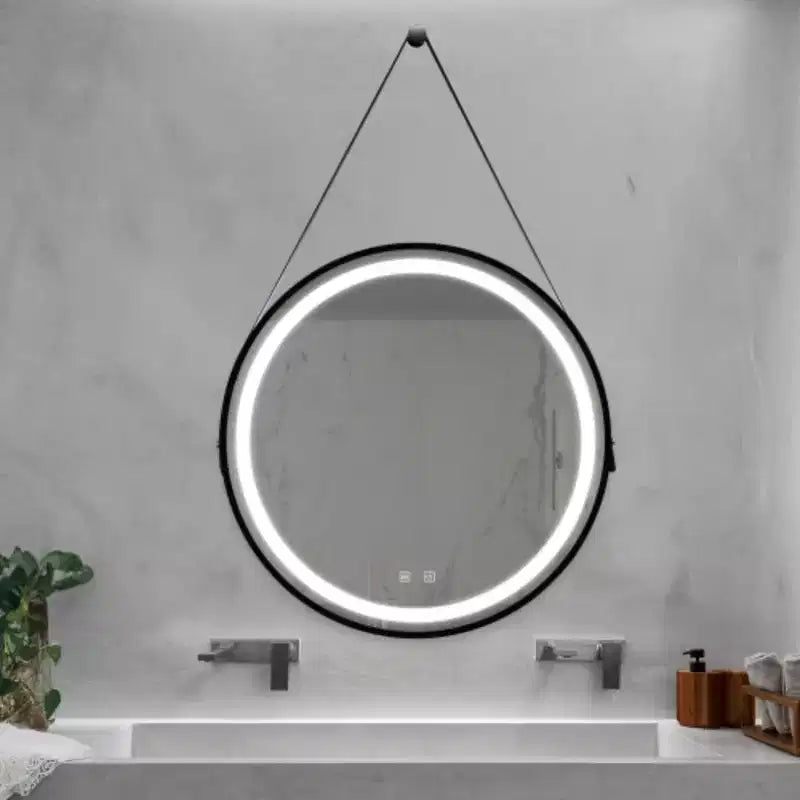 32inch Bathroom Led Classy Vanity Mirror with focused backplane,Black aluminum alloy frame,High Lumen,Dimmable Touch,Wall Switch Control