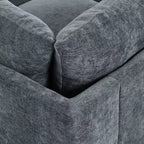 Canapé sectionnel modulaire rembourré Christopher Knight Home Jovie 115,5 avec compartiments de rangement cachés, gris