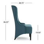 Chaise de salle à manger GDFStudio Sheldon contemporaine en tissu à dossier haut