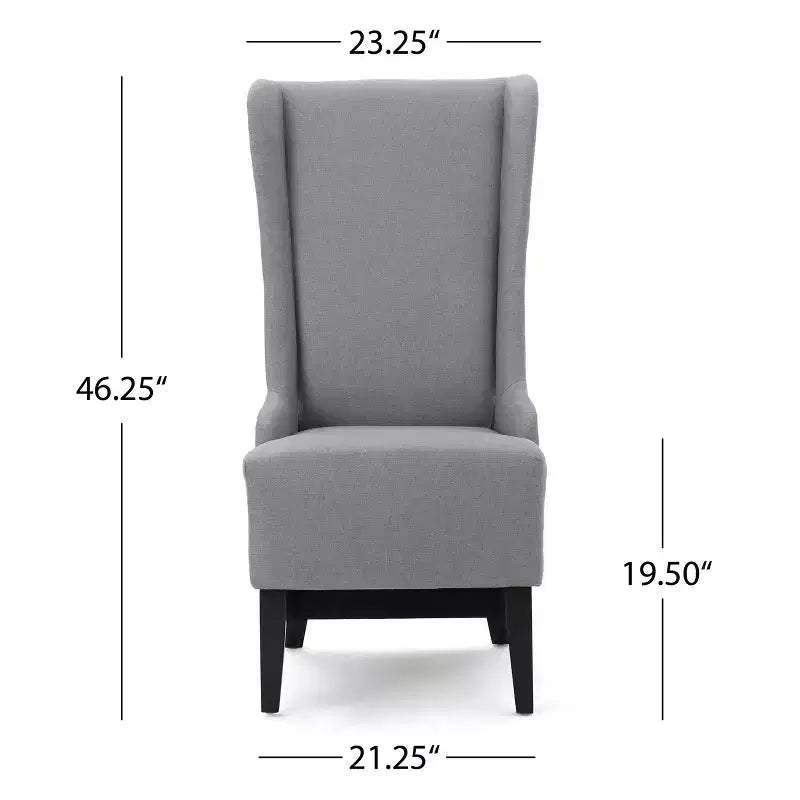 Chaise de salle à manger GDFStudio Sheldon contemporaine en tissu à dossier haut