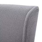 Chaise de salle à manger GDFStudio Sheldon contemporaine en tissu à dossier haut