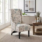 Chaise de salle à manger GDFStudio Sheldon contemporaine en tissu à dossier haut