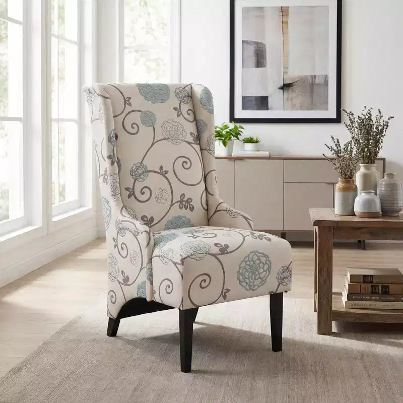 Chaise de salle à manger GDFStudio Sheldon contemporaine en tissu à dossier haut