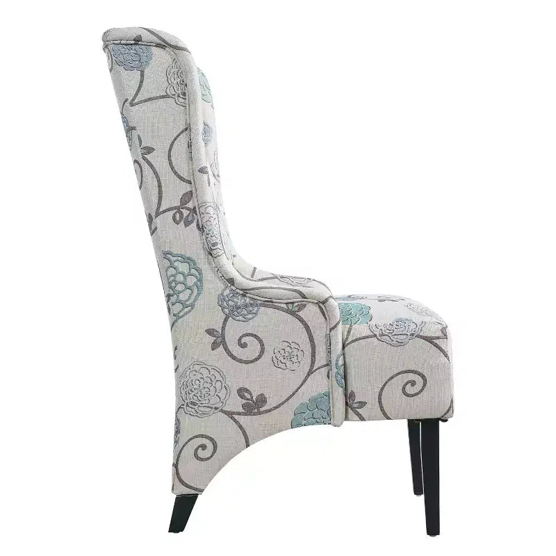 Chaise de salle à manger GDFStudio Sheldon contemporaine en tissu à dossier haut