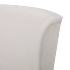 Chaise de salle à manger GDFStudio Sheldon contemporaine en tissu à dossier haut