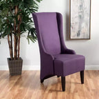 Chaise de salle à manger GDFStudio Sheldon contemporaine en tissu à dossier haut