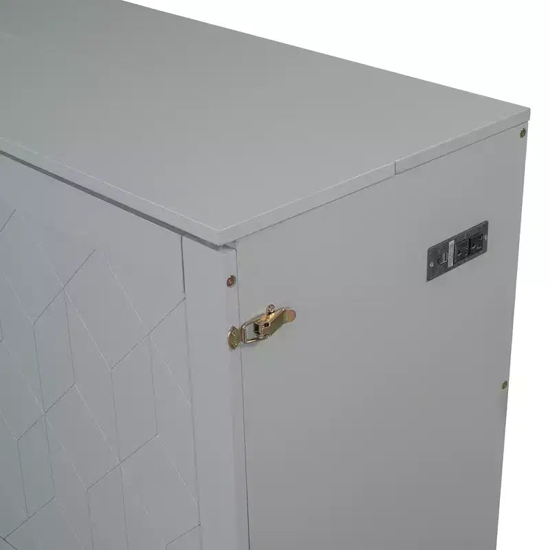 Lit escamotable grand lit Whisen Clever Design, se plie en armoire avec tiroir et ports USB