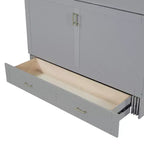 Lit escamotable grand lit Whisen Clever Design, se plie en armoire avec tiroir et ports USB