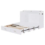 Lit escamotable grand lit Whisen Clever Design, se plie en armoire avec tiroir et ports USB