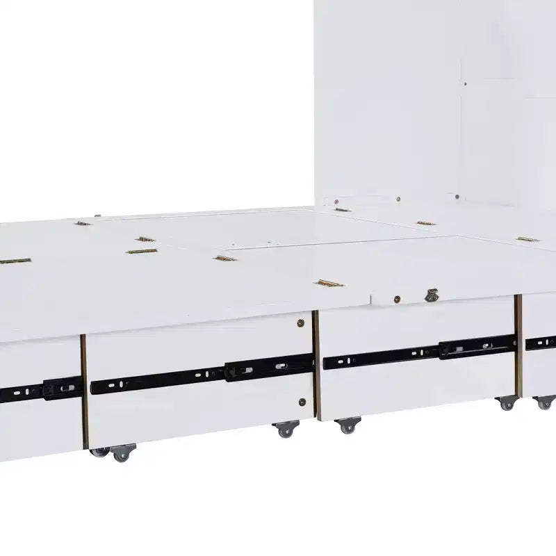 Lit escamotable grand lit Whisen Clever Design, se plie en armoire avec tiroir et ports USB