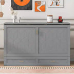 Lit escamotable grand lit Whisen Clever Design, se plie en armoire avec tiroir et ports USB