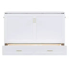 Lit escamotable grand lit Whisen Clever Design, se plie en armoire avec tiroir et ports USB
