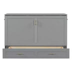 Lit escamotable grand lit Whisen Clever Design, se plie en armoire avec tiroir et ports USB